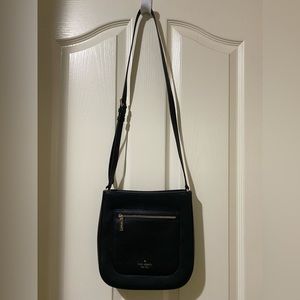 Kate Spade Leila Top Zip Crossbody Purse - Black - Excellent Condition - $60